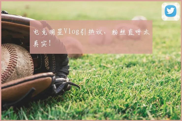 电竞明星Vlog引热议，粉丝直呼太真实！
